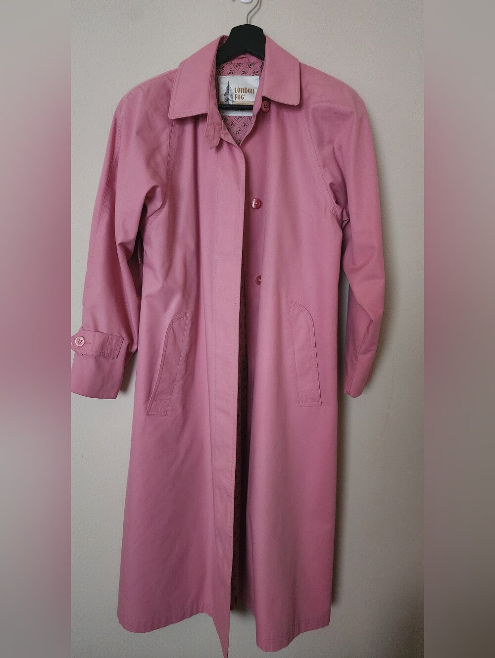 London Fog Pink Patterned Lining 6P